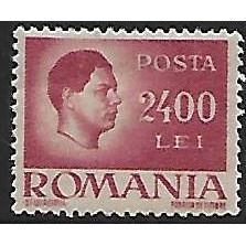 Mi 968 y: 2400 L. lilac Definitive Stamp: King Michael