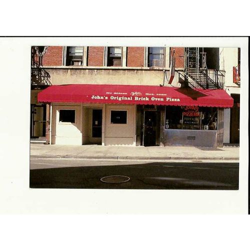 Advertising JOHN'S BRICK OVEN PIZZA New York Postcard