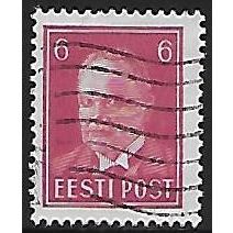 Mi 116: 6 s. lilac-carmine Definitive Stamp: President Konstantin Päts.