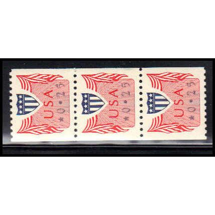 CVP31 25c Shield Very Fine MNH Dry Gum Strip of 3 PA5192