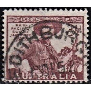 AUSTRALIA, 1952 3.5d Scout Jamboree, SG 254 (Scott #249), used