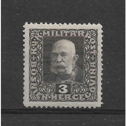 Bosnia and Herzegovina.SG393 3h Francis Joseph I (Black).Mounted Mint.Aug22a