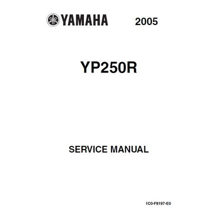 YAMAHA YP250R SERVICE MANUAL 2005 SCOOTER 370 PAGES IN ENGLISH
