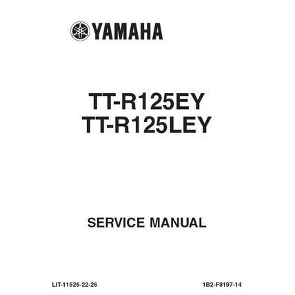 YAMAHA TT-R125EY TT-R125LEY SERVICE MANUAL 2008 MOTORCYCLE 258 PAGES IN ENGLISH