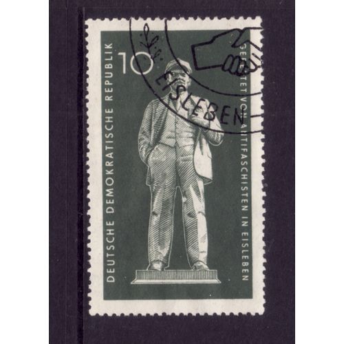 GERMANY 1960 LENIN STATUE 10pf GREEN SG E505 FINE USED