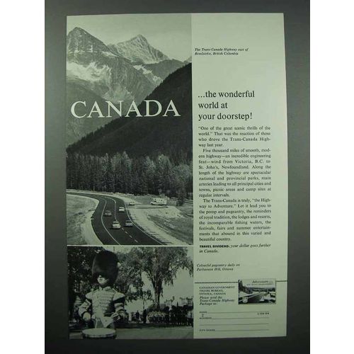 1963 Canada Tourism Ad - Trans-Canada Highway