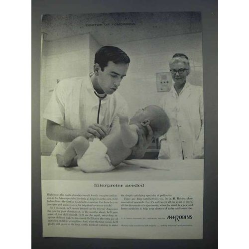 1966 A.H. Robins Pharmaceuticals Ad - Interpretrer