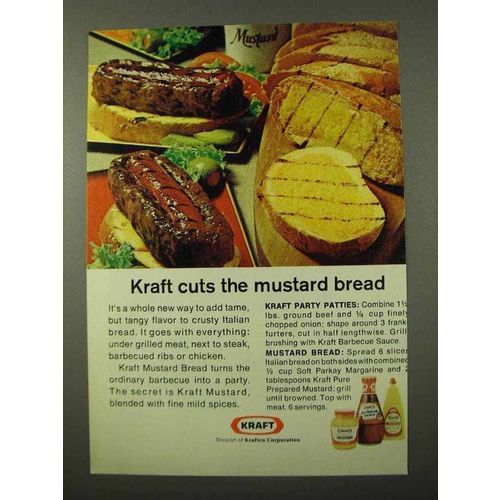 1972 Kraft Mustard and Barbecue Sauce Ad