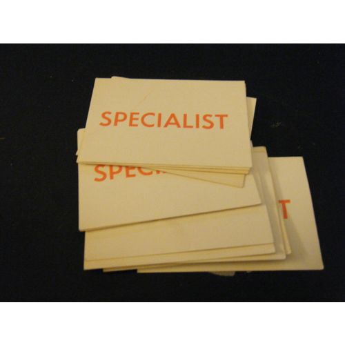 Lot of 12 Milton Bradley Original "Operation" Replacement Specialist Game Cards