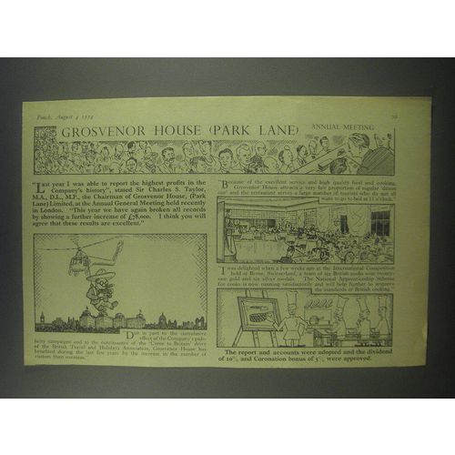 1954 Grosvenor House (Park Lane) Advertisement - Annual Meeting