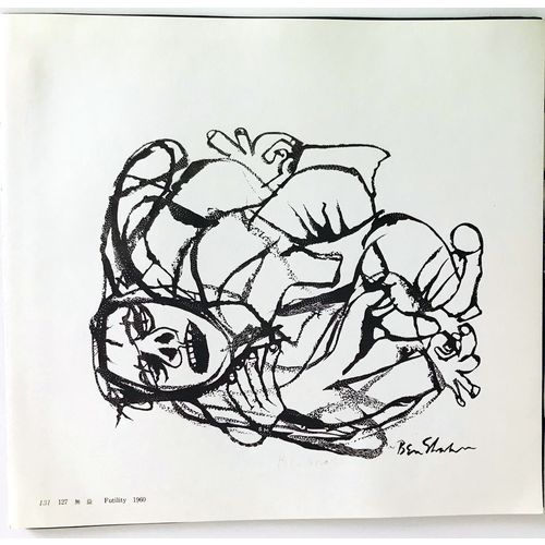 Ben Shahn Print FUTILITY 1960 Engraving Abstract American Contemporary Art Decor