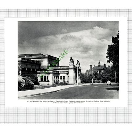 9278) Gateshead Shipley Art Gallery / Blanchland - 1958 Book Print