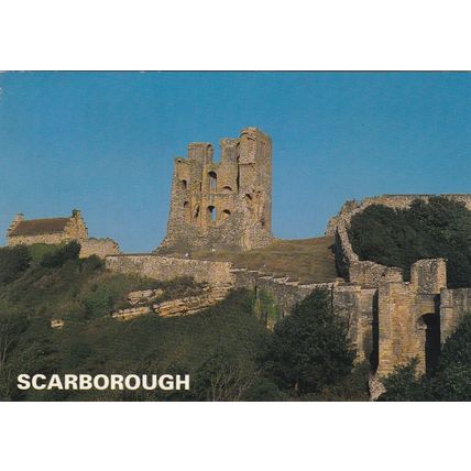 Scarborough Castle Postcard posted 2002 VGC