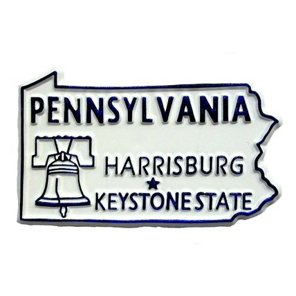 Pennsylvania the Keystone State Souvenir Fridge Magnet