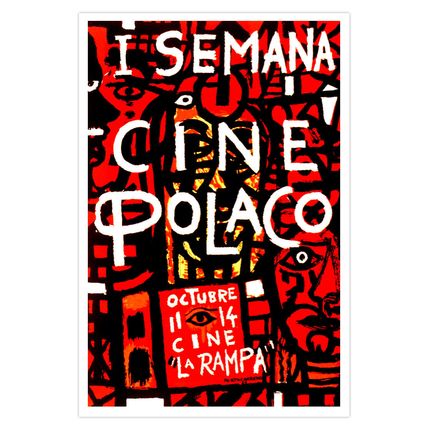 Cuban decor Wall Design movie Poster for Polish Festival.PORTOCARRERO Art