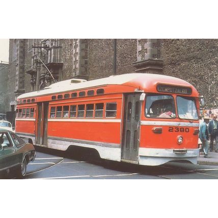 Mexico City 2380 Azcapotzalco Bus Tram Postcard