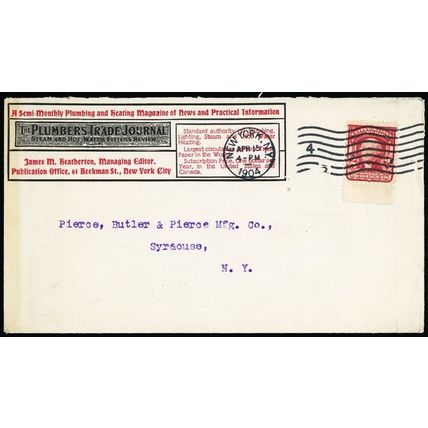 The Plumbers Trade Journal 1904 Advertising Cover - Stuart Katz