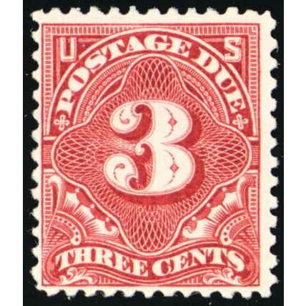 J40, Mint OG NH Fine+ 3¢ Postage Due Stamp Cat $225.00 - Stuart Katz