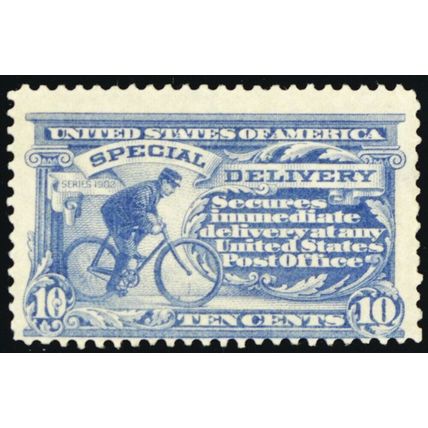 E8, Mint Fine VLH Special Delivery Stamp Cat $225.00 - Stuart Katz