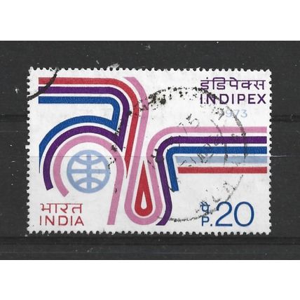 India.SG701 20p Indipex Emblem.Fine Used.June23