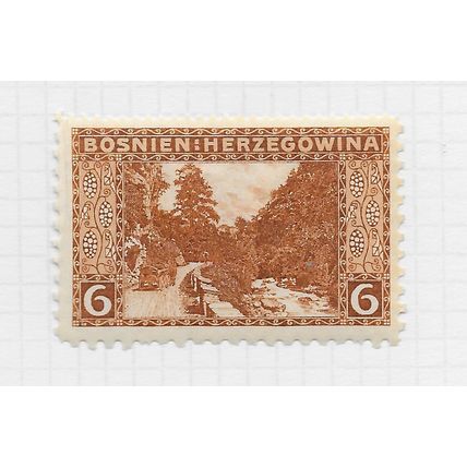 BOSNIA 1906 6H compound perforation mint hinged