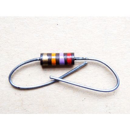 27KΩ Ohm ¼ Watt Dubilier 5% Carbon Resistors x7. New Old Stock 1960’s 70’s