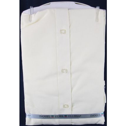 NWT Daniel Ellissa Men's Ivory (Cream) Dress Shirt, 16.5 (32/33)