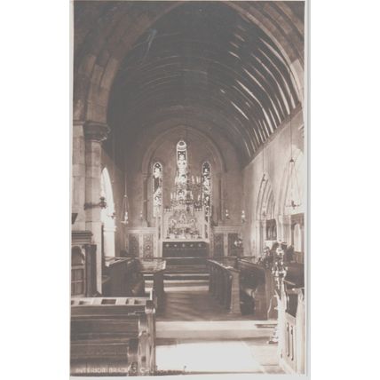 Interior Brading Church Isle Of Wight Postcard (QIOW0265)