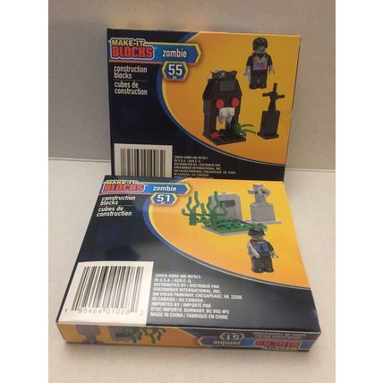 NEW Make It Blocks Zombie Sets - 106 pieces