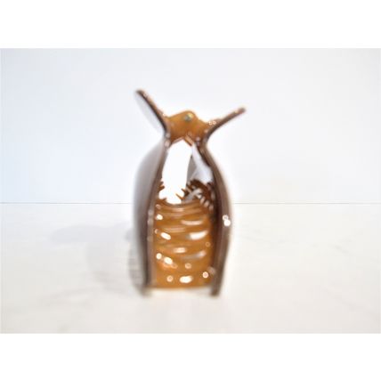 Large golden brown hair claw clip for thick hair