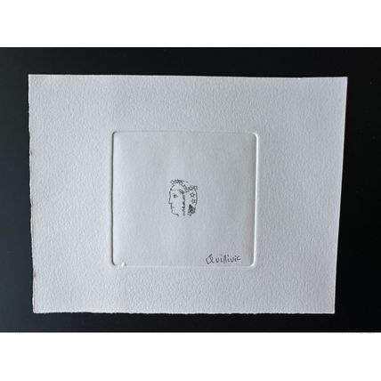 France Epreuve d'artiste projet Marianne non retenu René Quillivic noir sans VF