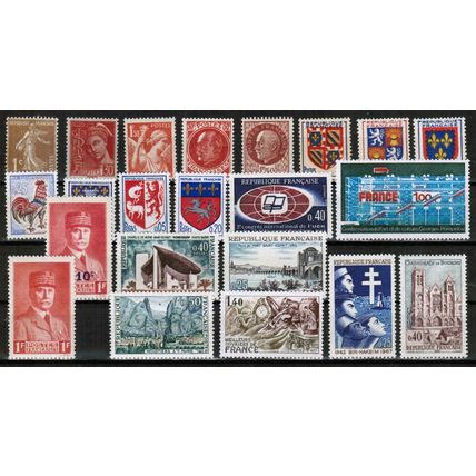 FRANCE - Clearance lot 22 Mint Never Hinged BARGAIN - L@@K!!!