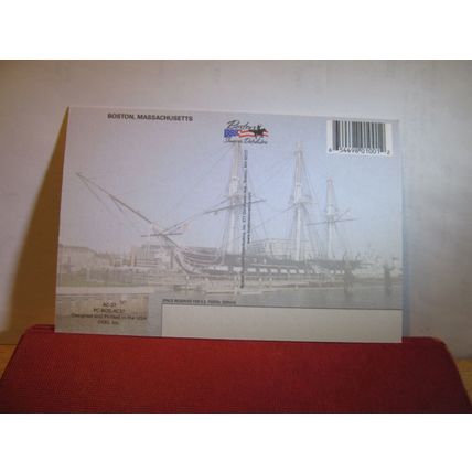 TALL MAST SHIP, BOSTON, MASSACHUSETTS USA unused postcard =