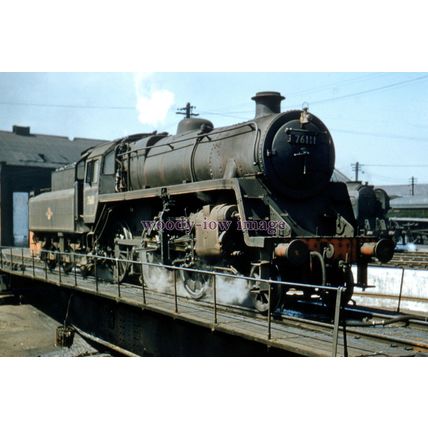 pu3509 - Engine No.7611 at Edinburgh Haymarket Shed - print 6x4