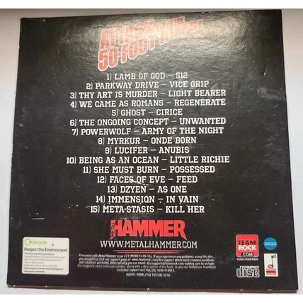 Attack of the 50 Riffs CD Promo Metal Hammer Magazine 15 Tracks City Melting Mon