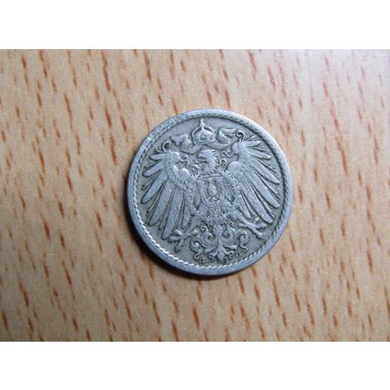 1906g 5 Pfennig Germany Empire Coin