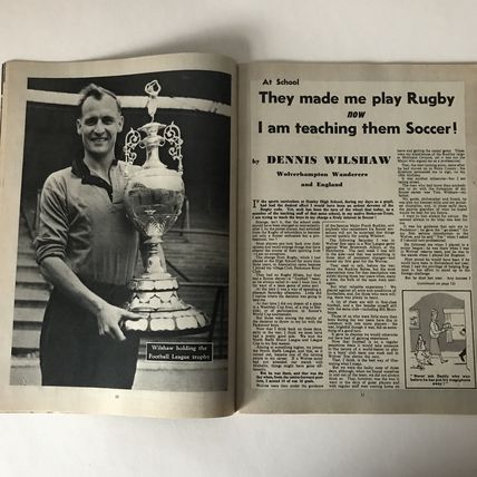 CHARLES BUCHAN Football Monthly 1955 May Wolves Wilshaw Man City Jack Milburn VG