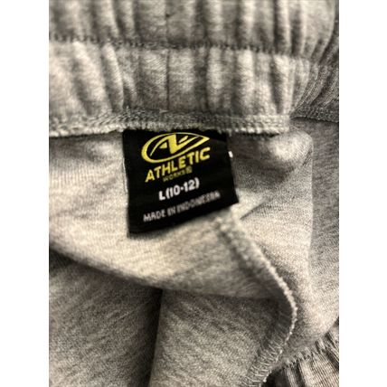 Athletic Works Boys Knit Jogger Track Pants Gray & Black Choose Your Size