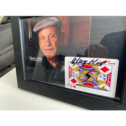 Henry Hill the Original Goodfella signed autograph playing card Mafia casino
