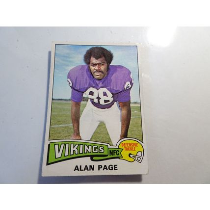 1975 Topps Football Card # 520 Alan Page Very Good (3) Minnesota Vikings