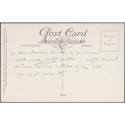 Old Almshouses, Chipping Campden, Gloucestershire, c.1930s - Salmon Postcard