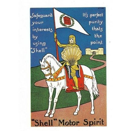 Shell Motor Spirit, Repro Advertising Postcard.