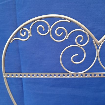 METAL HEART EARRING HOLDER Hanger Jewelry Stand Rack Display Live Love Laugh