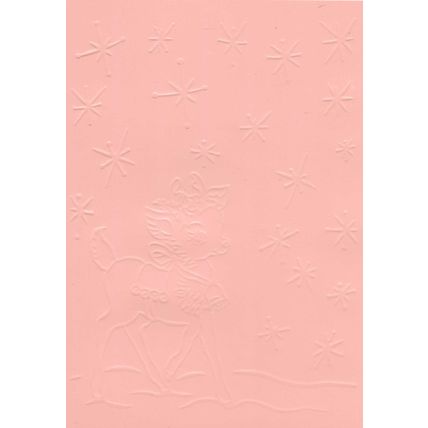 5"x7" Embossed Paper. 10 Sheets. Christmas Reindeer (43). Scrapbooking Crafts
