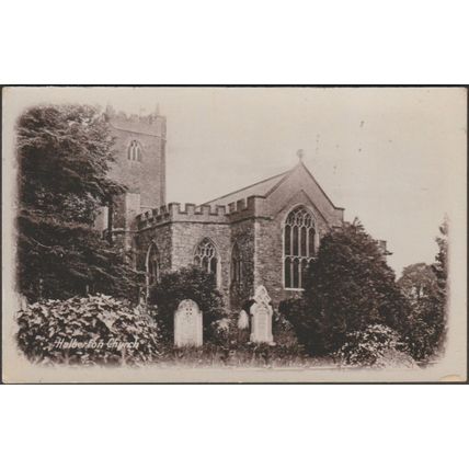 Halberton Church, Devon, c.1910s - RP Postcard