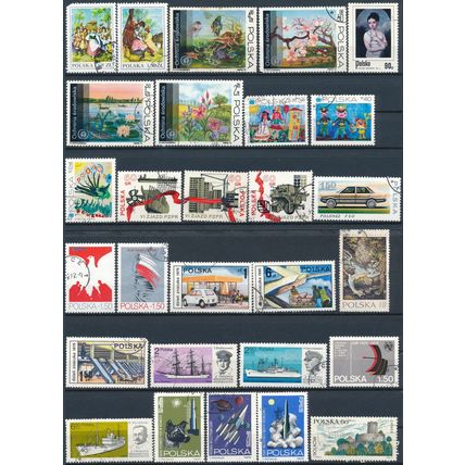 1200+ Stamp Selection - Poland - Used Hinged