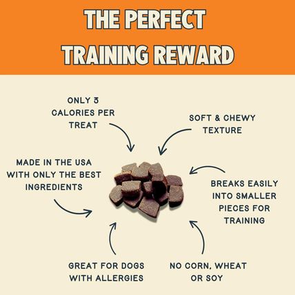 Jiminy’s Chewy Training Treats for Dogs – Pumpkin & Carrot Recipe – 6 oz