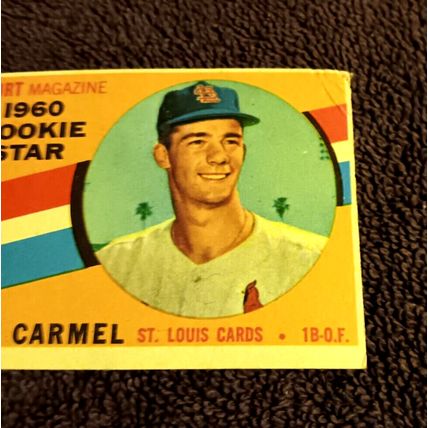 1960 Topps # 137 RC Duke Carmel St Louis Cardinals First Base 3.0 VG Condition
