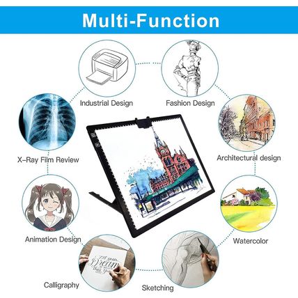 A3 Light Pad, Rechargeable Light Board for Diamond Painting, Tracing Light Box w