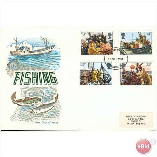 GB FDC 1981 - Fishing - London issue